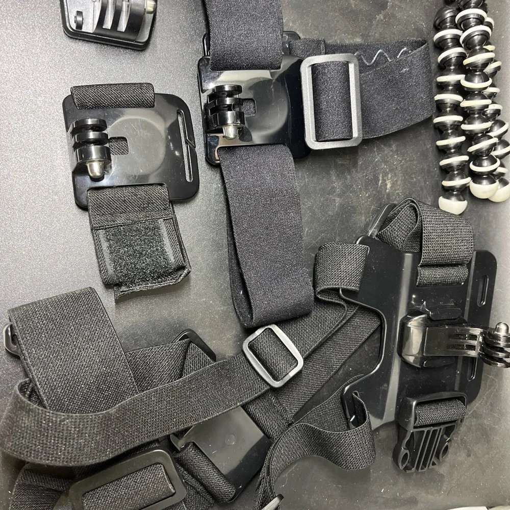 GoPro Hero + LCD Camera In Gray & Accessory Kit Mounting Gear